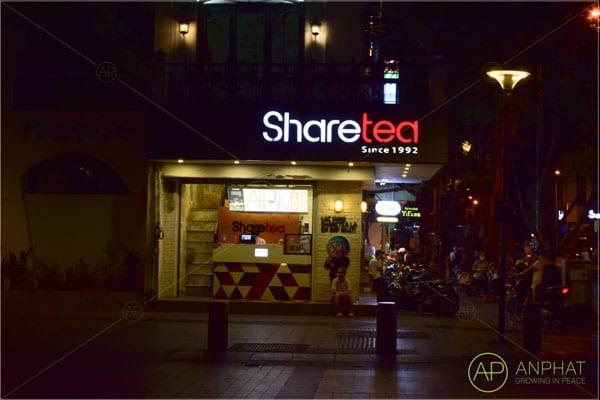 Bảng hiệu Share tea