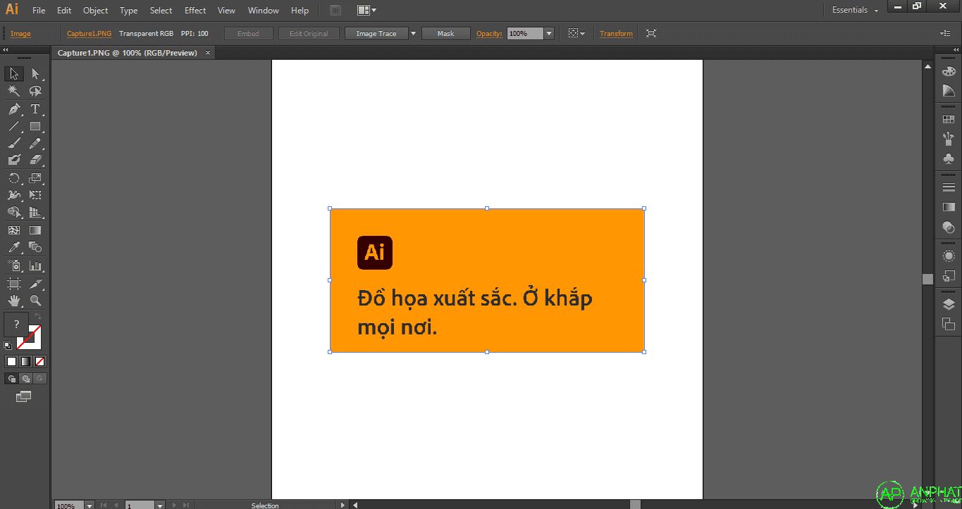 Giao diện Adobe Illustrator