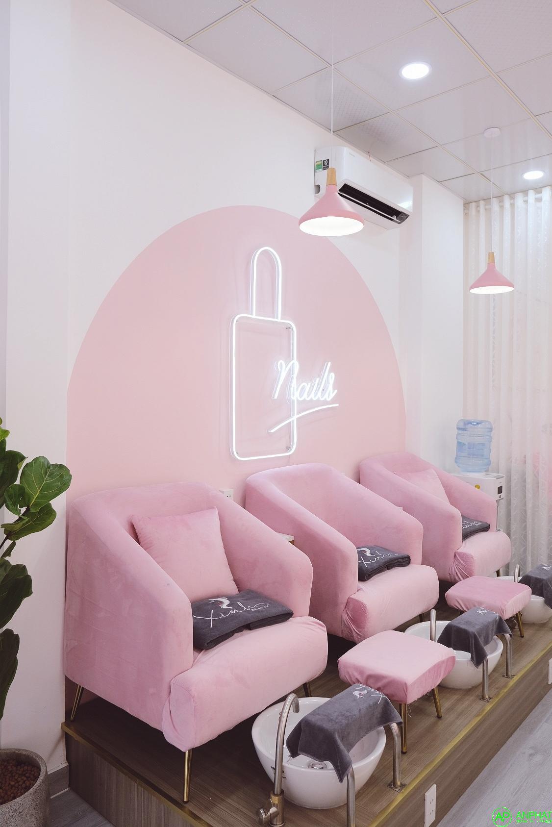 Bảng neon Xinh spa -Trang trí làm bảng hiệu quảng cáo Spa và nail