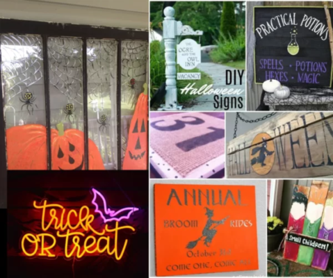 Making advertising signs, menus, decorations for Halloween super beautiful and cheap at Nguyen Long
