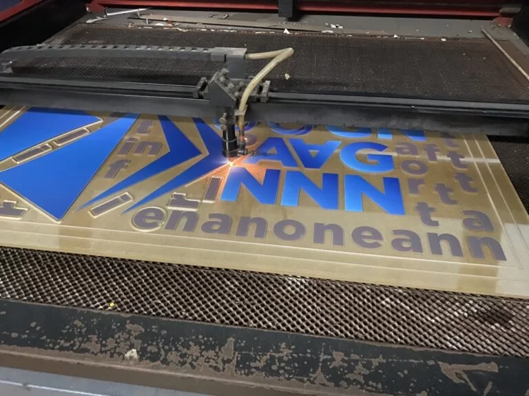 The mica letters are UV printed to ensure durability