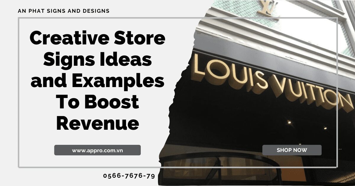 Creative Store Signs Ideas and Examples To Boost Revenue