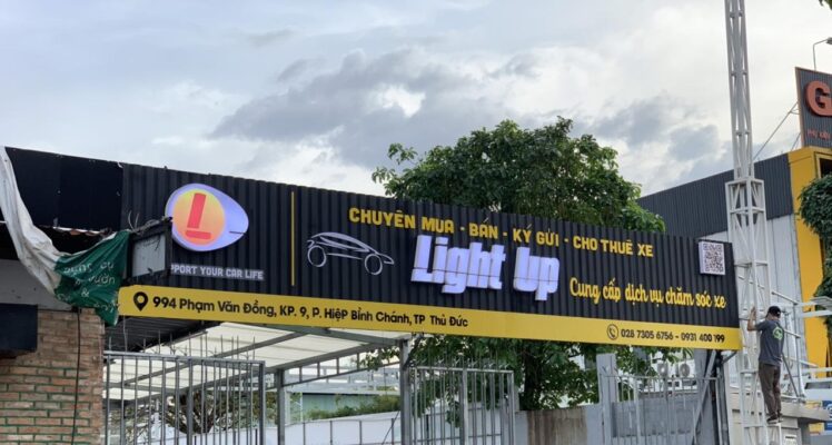 Làm bảng hiệu quảng cáo chữ nổi, hộp đèn quảng cáo giá siêu rẻ tại Nguyễn Long 