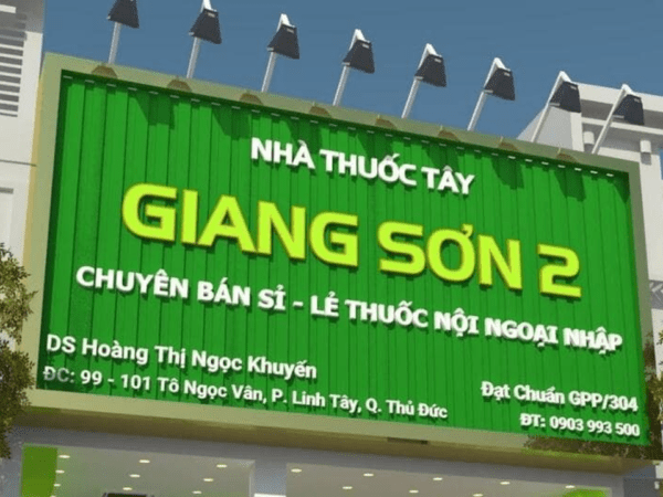 Bảng hiệu nhà thuốc tây Giang Sơn 2 Linh Tây - Thủ Đức
