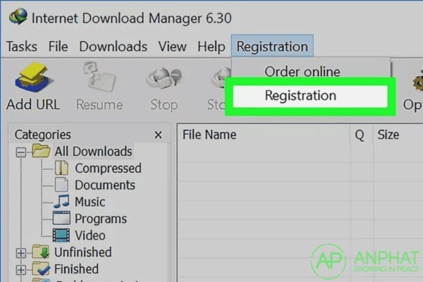 Bắt đầu đăng ký để sử dụng phần mềm